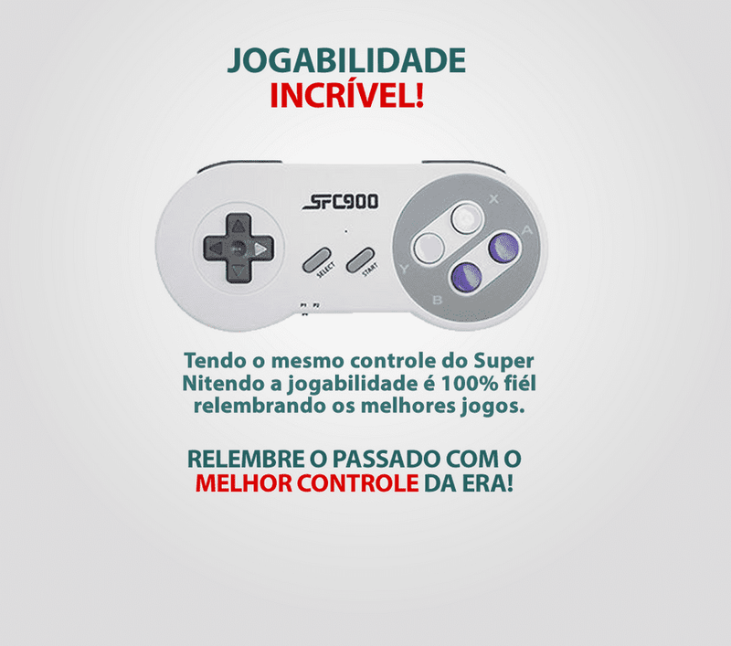 Video Game Retrô com 02 Controles Sem Fio