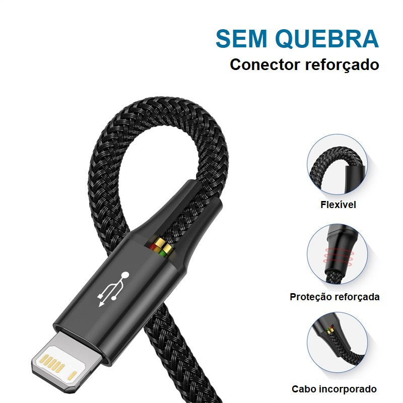 Cabo USB Baseus 3 em 1