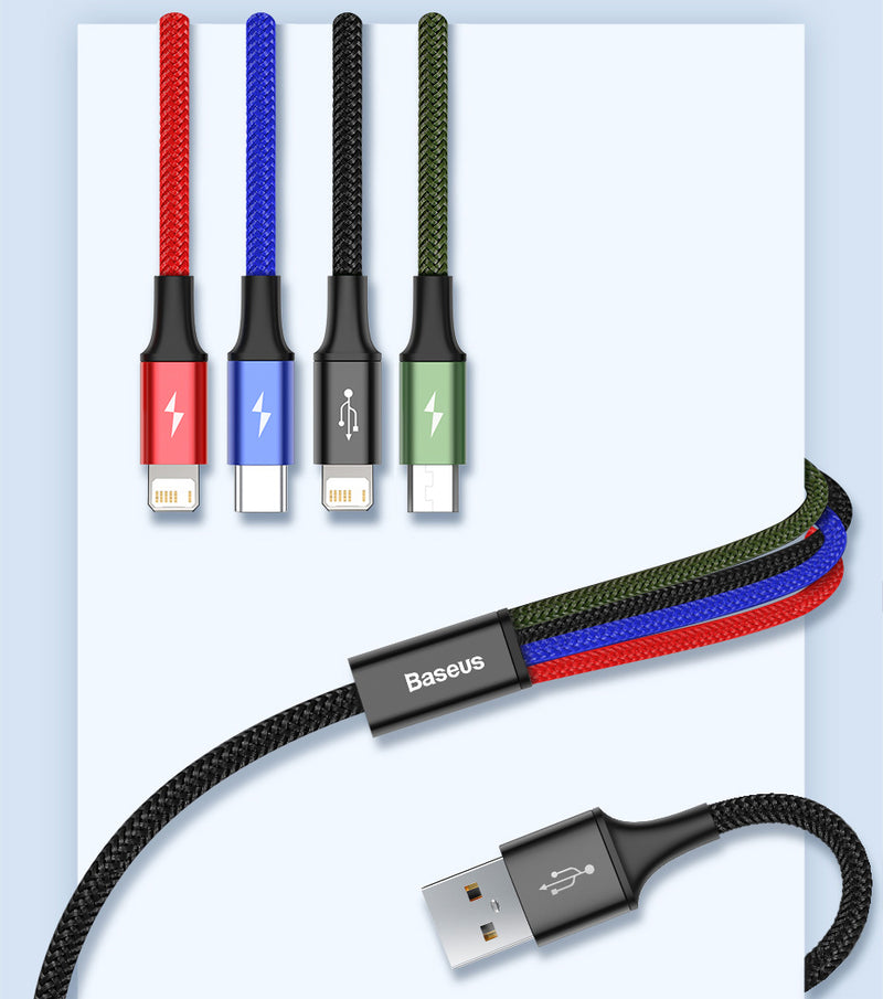 Cabo USB Baseus 3 em 1