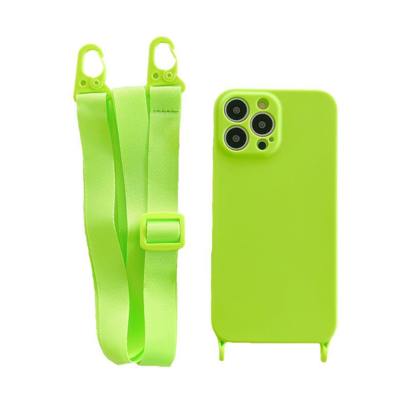 Capa Silicone para Iphone com Cordão Tiracolo