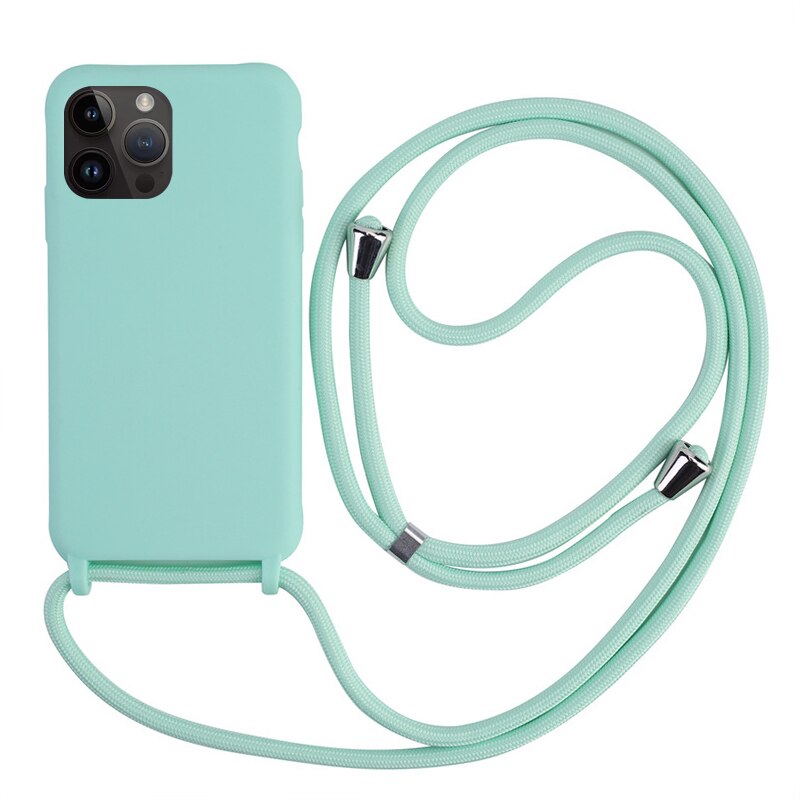 Capa Silicone Soft para Iphone com Alça Ajustável