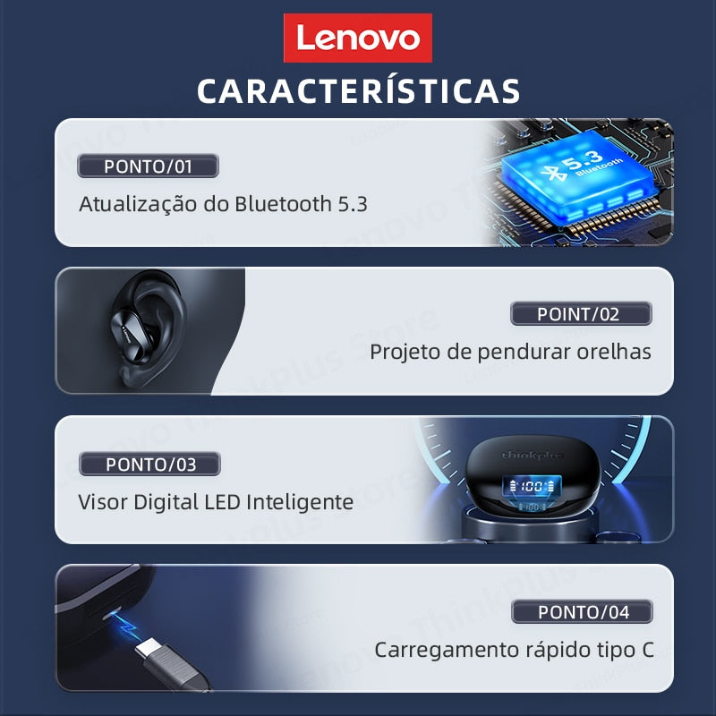 Fone de Ouvido Esportivo Lenovo