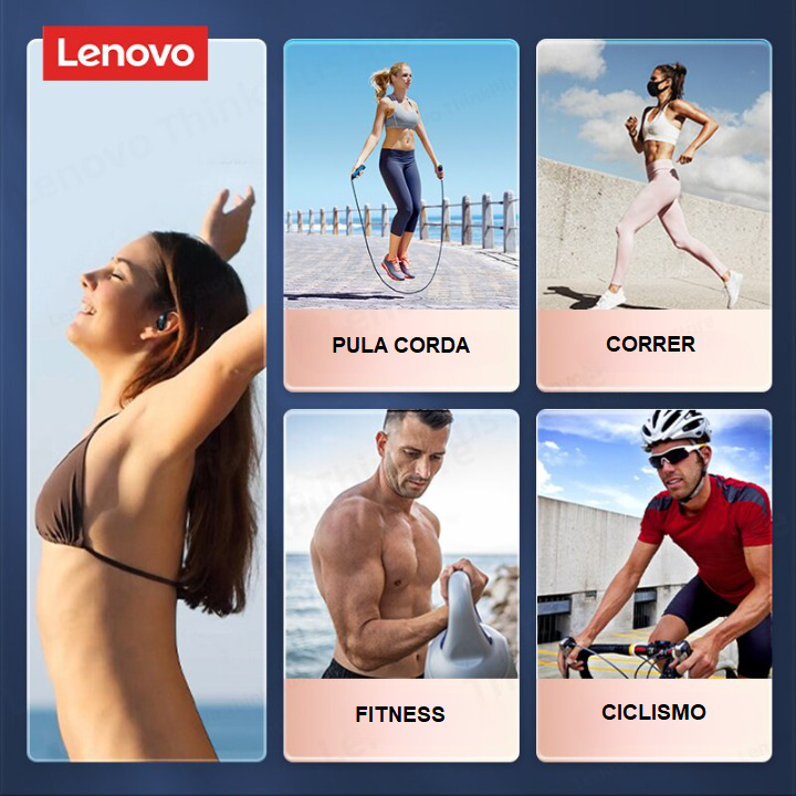 Fone de Ouvido Esportivo Lenovo